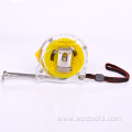 Retractable Measuring Tape with Metric Marked Steel Blade